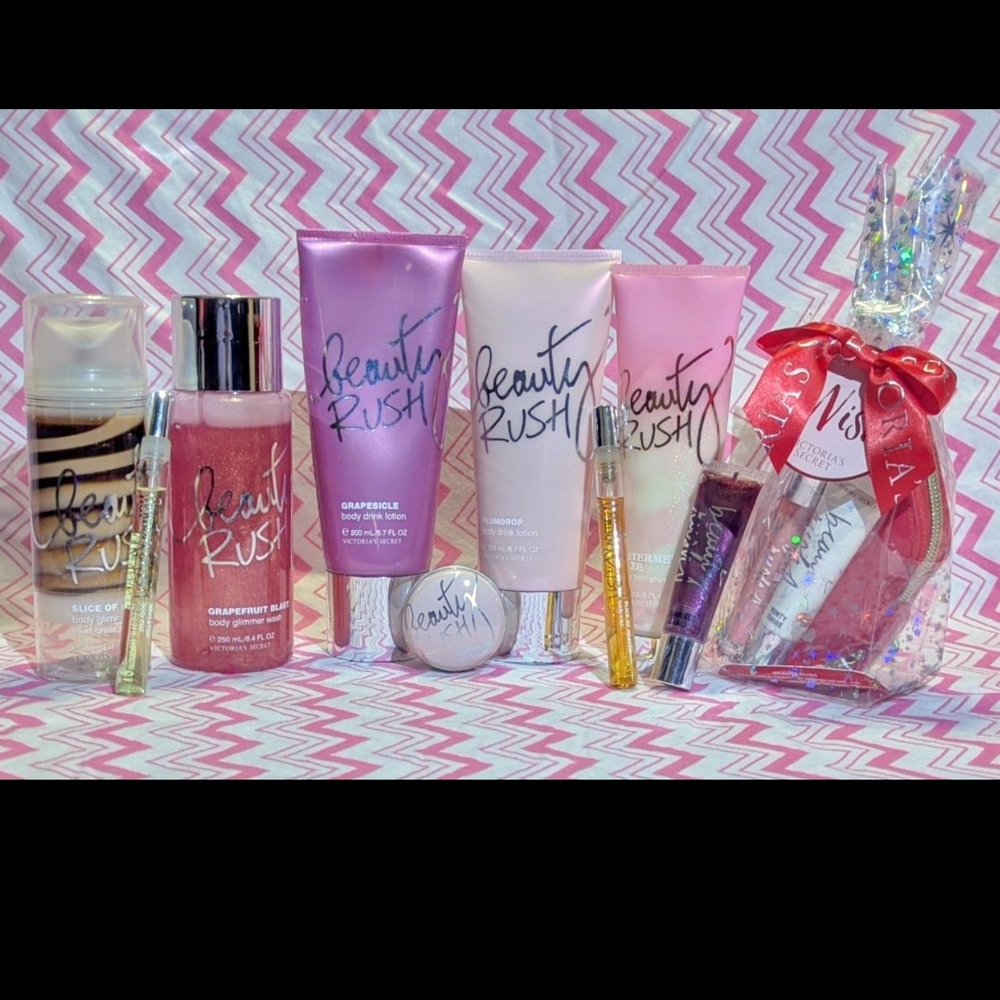 Victoria's Secret Beauty Rush Lip Gloss Collection - Pink and Purple